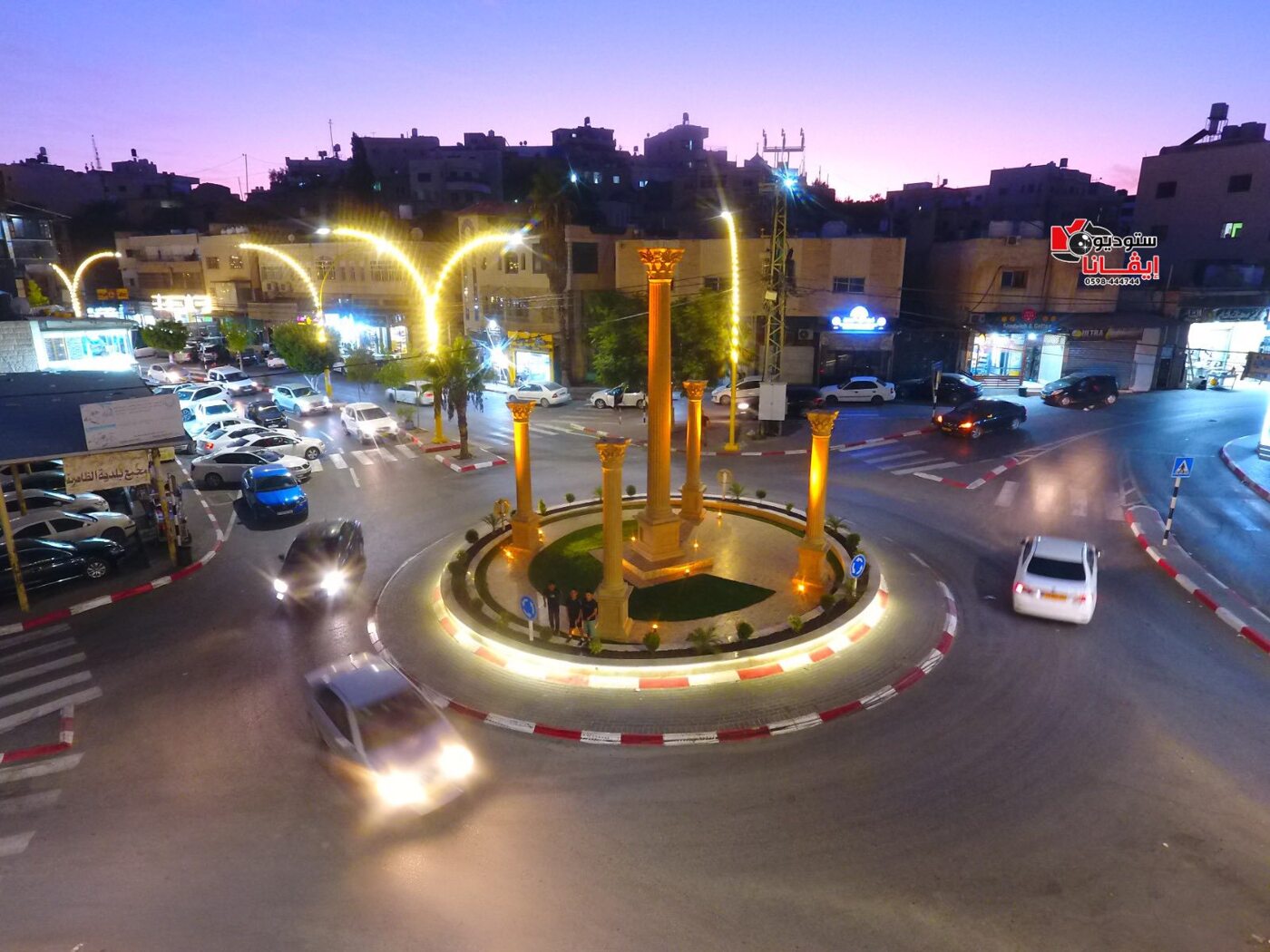 أعمال تعبيد دوار اشبيليا